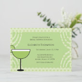 ライムマルガリータブライダルシャワーパーティの招待状 招待状 (スタンド正面)
