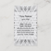 ライムモダンとグレーの六角形パターン 名刺 (裏面)