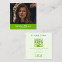 ライムモダングはっきりしたリープロフェッショナルQRコード写真