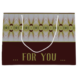 ライムモダングリーンとグレーブルー ラージペーパーバッグ