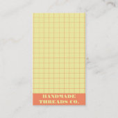 ライムモダングリ市松模様にーンQRコード 名刺 (正面)