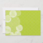 ライムモダンフローラ結婚キク 招待状 (裏面)