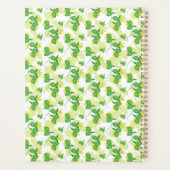 ライムモダンレモンパターンリモンシ結婚ロズ プランナー手帳 (裏面)