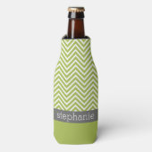 ライムモダン及び木炭の山型 ボトルクーラー (ボトル正面)