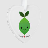 ライムユアキュートかわいいライム オーナメント (正面)