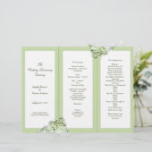 ライムライトグリーンアジサイ折畳みプログラムテンプレート (スタンド正面)