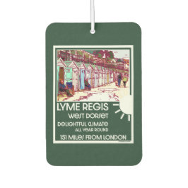 ライムレジスドーセットイングランドヴィンテージブリティッシュホリデイ カーエアーフレッシュナー