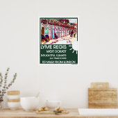 ライムレジスドーセットイングランドヴィンテージブリティッシュホリデイ ポスター (キッチン)