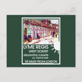ライムレジスドーセットイングランドヴィンテージブリティッシュホリデイ ポストカード
