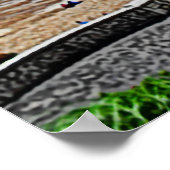 ライムレジスビーチとコブ ポスター (角)