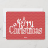 ライムレッド樺の木ツリーオーナメントクリスマスフォトカード シーズンカード (裏面)