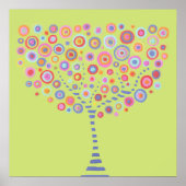 ライムレトロツリーネームルームウォールポスター ポスター (正面)