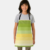 ライムレモンのグラデーションのブロック色 エプロン (インサイチュ)