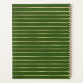 ライムレモンウォーターカラーロゴフォイルストライプズ結婚ズ プランナー手帳 (裏面)