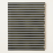 ライムレモンウォーターカラーロゴフォイルストライプズ結婚ズ プランナー手帳 (裏面)