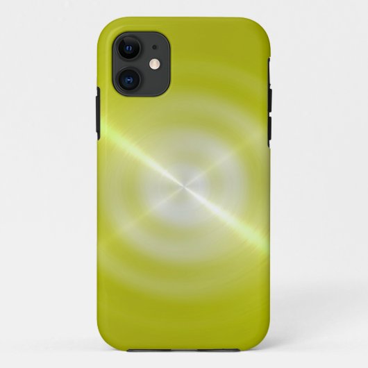 ライム光沢ステンレス鋼メタル Case-Mate iPhoneケース (裏面)