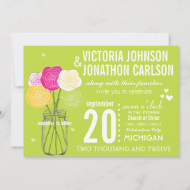 ライム写真ランヌカルスバラModernTypography 招待状