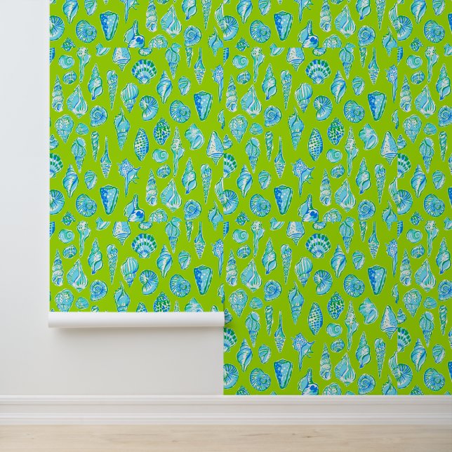 ライム名門私立校風の・グリーン・シーサイドの海岸沿いの貝殻 壁紙 (アプリケーション)