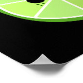 ライム感じズグッドおもしろいシトラスフルーツプンダーク ポスター (角)