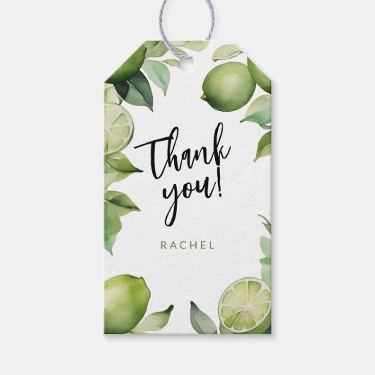 ライム感謝してい葉 ギフトタグ (正面)