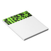ライム抽象芸術クラックル ノートパッド (アングル)