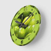 ライム時間 ラウンド壁時計 (傾斜)