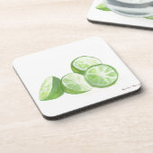 ライム果実デザイン実在ライム コースター (左側)