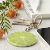 ライム果実生薄切り キーホルダー (側面)