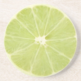 ライム果実生薄切り コースター