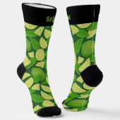 ライム柄ソックス ソックス (傾斜あり)