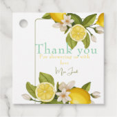 ライム柑橘類ベビーシャワー フェイバータグ (正面)