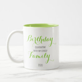 ライム検疫誕生日Mug ツートーンマグカップ