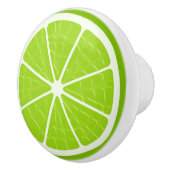 ライム様式化フルーツスライス セラミックノブ (右)