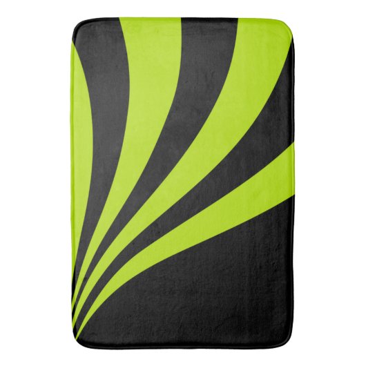 ライム波 バスマット (正面縦)