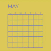 ライム海軍のアンデッド5月団体や組織用カレンダー シール (正面)