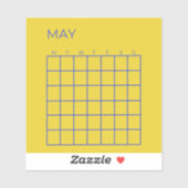 ライム海軍のアンデッド5月団体や組織用カレンダー シール (シート)