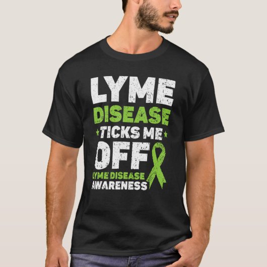 ライム病がライム病の認識度 Tシャツ (正面)