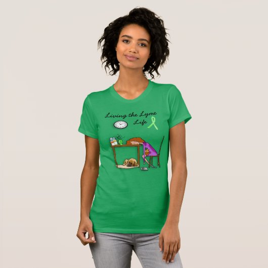 ライム病と共に生きるライフシャツ Tシャツ (正面フル)