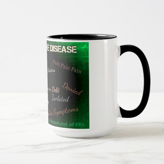 ライム病と共に生きる コーヒーマグ マグカップ (右)