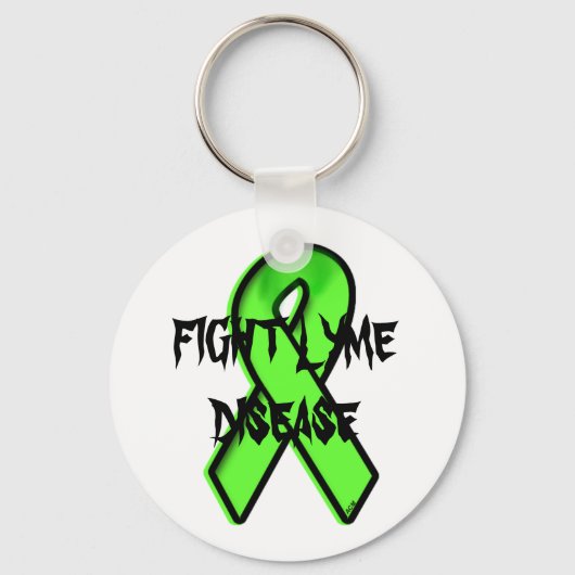 ライム病と闘う キーホルダー (正面)