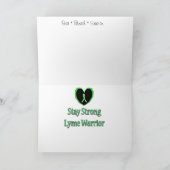 ライム病の戦士の勇気付けられるサポートカード カード (内部)