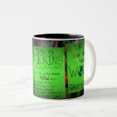 ライム病の抗議シンボルや象徴マグカップ ツートーンマグカップ (正面右)