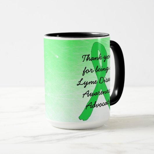 ライム病の擁護者ありがとうコーヒーマグ マグカップ (正面右)