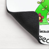 ライム病の花のリボン1 マウスパッド (コーナー)