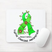 ライム病の花のリボン1 マウスパッド (マウス)