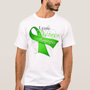 ライム病の認識度のリボン Tシャツ