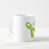 ライム病の認識度-苦闘は実質です コーヒーマグカップ (正面左)