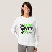 ライム病は愛の信仰を願う Tシャツ (正面フル)