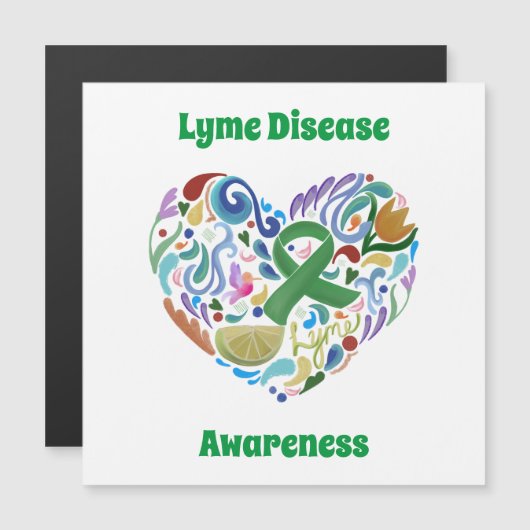 ライム病ギフト及び認識度磁石 (正面/裏面)