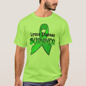 ライム病サバイバーTシャツ Tシャツ (正面)